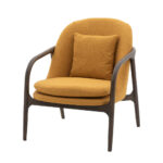 Gallery Alegra Ochre Fabric Armchair - Image 5