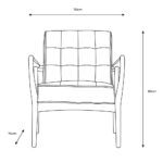 Gallery Humber Vintage Brown Leather Armchair - Image 2