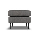 Aspen Grey Velvet Footstool - Image 5