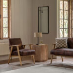 Gallery Neyland Brown Leather Armchair - Image 3