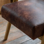 Gallery Neyland Brown Leather Armchair - Image 5