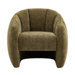 Gallery Atella Moss Green Bouclé Tub Chair - Image 5