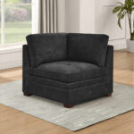 Thomasville Tisdale Dark Grey Fabric Corner Chair