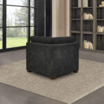 Thomasville Tisdale Dark Grey Fabric Corner Chair - Image 3