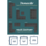 Thomasville Tisdale Dark Grey 6 Piece Modular Fabric Sofa - Image 7