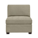 Thomasville Tisdale Beige Fabric Armless Chair - Image 3