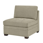 Thomasville Tisdale Beige Fabric Armless Chair - Image 4