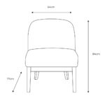 Gallery Bardfield Cream Teddy Fabric Chair - Image 2