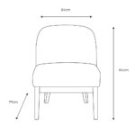 Gallery Bardfield Blue Teddy Fabric Chair - Image 2