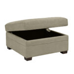 Thomasville Tisdale Beige Fabric Storage Ottoman - Image 5