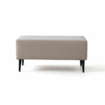MOONAP Monroe Beige Fabric Footstool - Image 8