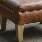 Gallery Mr. Paddington Vintage Brown Leather Footstool - Image 3