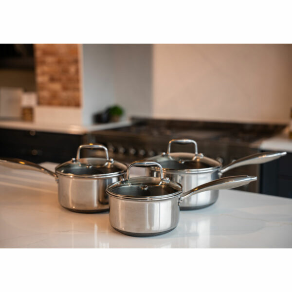PRO STEEL Fusion 6 Piece Saucepan Set