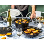 STAUB Stackable 2 Piece Pot Set in White Truffle - Image 14