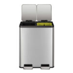 EKO Ecocasa 60L Recycling Bin in Stainless Steel - Image 3