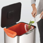Joseph Joseph 60L Waste Separation Bin - Stainless Steel - Image 4