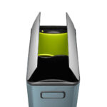 EKO Ecofly 20+20L Stainless Steel Kitchen Bin in Titanium Blue - Image 4