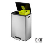 EKO Ecocasa II Recycling Bin 20L+20L in Matte Black - Image 2