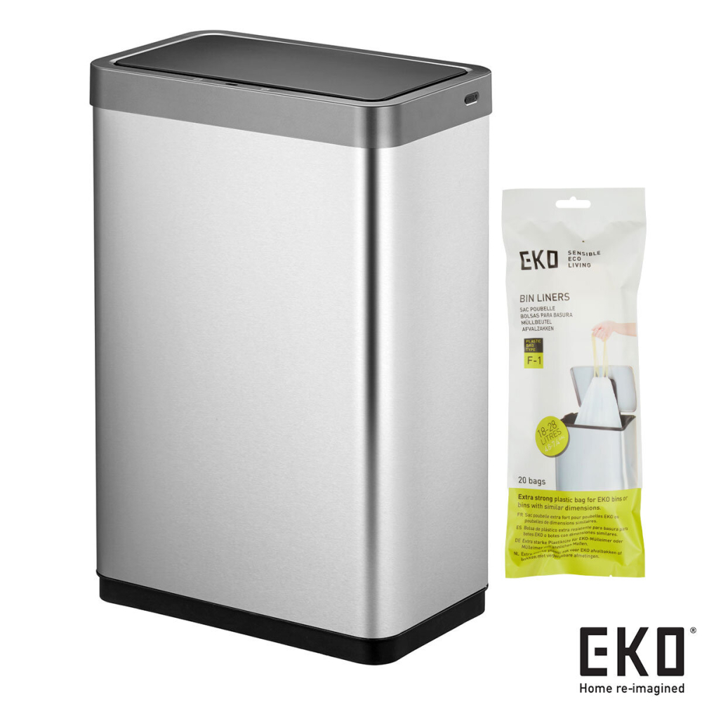 EKO Mirage X-Sensor 20+20L Stainless Steel Sensor Bin