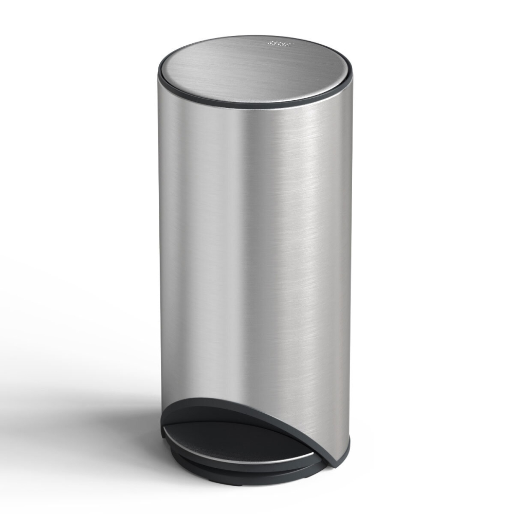 Joseph Joseph 30L Slimline Pedal Bin with Liner Pocket - Stainless Steel