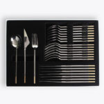 Golden Bell 18/10 Stainless Steel Cutlery Set, 24 Piece - Image 4