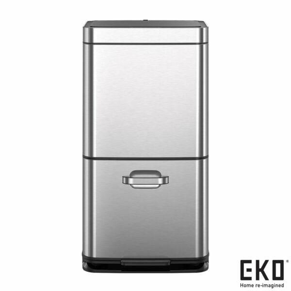 EKO 54 Litre Stainless Steel Dual Compartment Recycling Motion Sensor Bin (35L +19L)