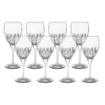 Luigi Bormioli Diamante Crystal Wine Glasses, 520ml, 8 Pack