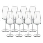 Luigi Bormioli Talismano Crystal Flute Glasses, 400ml, 8 Pack - Image 2