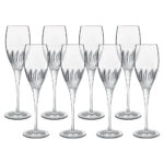 Luigi Bormioli Diamante Crystal Flute Glasses, 220ml, 8 Pack - Image 2