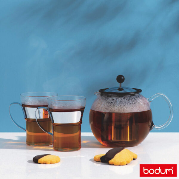 Bodum Assam Tea Press with 2 Tea Glasses