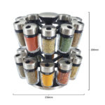 Cole & Mason 20 Jar Filled Spice Rack Carousel - Image 3
