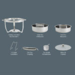 Denmark Round Stainless Steel Chafing Dish, 8.5L - Image 5