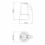 Tramontina Stainless Steel Moka Pot, 350ml - Image 5