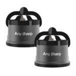 Anysharp Pro Metal Knife Sharpener with Suction, 2 Pack in Silver - Image 16