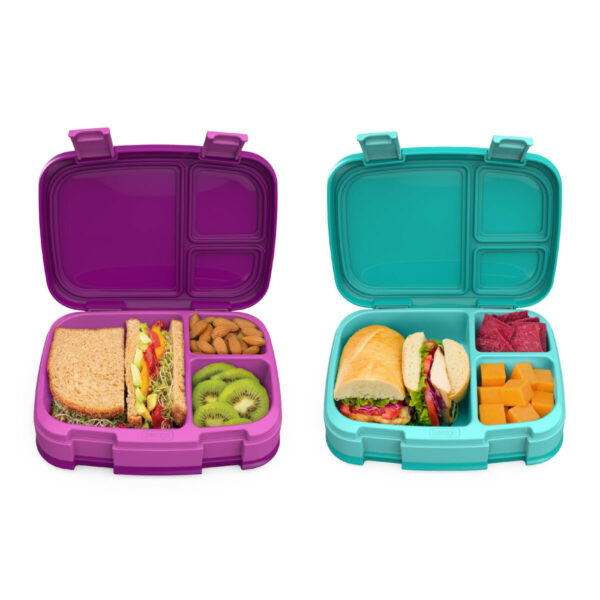 Bentgo Fresh Lunch Box Bundle, 2 Pack in Purple & Mint