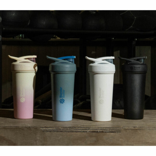 BlenderBottle Strada Stainless Steel Shaker Bottle, 740ml, 2 Pack