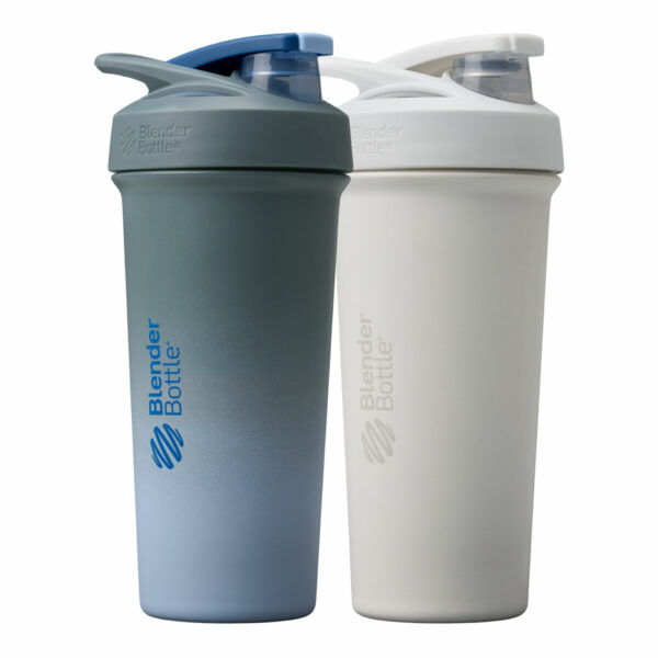 BlenderBottle Strada Stainless Steel Shaker Bottle, 740ml, 2 Pack