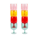 Navigate Strawberries & Cream Acrylic Wine Stems, 8 Pack - Image 3