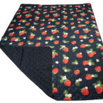 Navigate Strawberries & Cream Picnic Blanket, 175 x 140cm - Image 3
