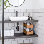 Seville Classics Bamboo 2-Tier Sliding Drawer Organiser - Image 3