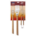 Tramontina BBQ Hardwood Tool Set, 3 Piece - Image 4