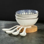 Signature Housewares Ramen Bowls with Spoons, 4 Piece - Image 3
