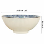 Signature Housewares Ramen Bowls with Spoons, 4 Piece - Image 5