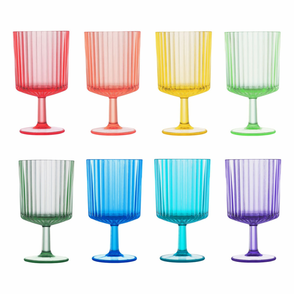 Pandex Acrylic Stacking Tumblers, 355ml, 8 Pack