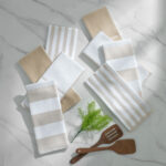 Caro Home Kitchen Towels 8 Pack in Grey, 45 x 71 cm - Image 7