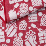 Printed Festive Kitchen Towel Set 8 Pack in 4 Designs - Image 4
