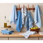 KitchenAid Printed Kitchen Towels Set 8 Pack in Red - Image 2