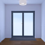 Dortech Double Richmond Aluminium Front Door with Lever Handle - Image 6