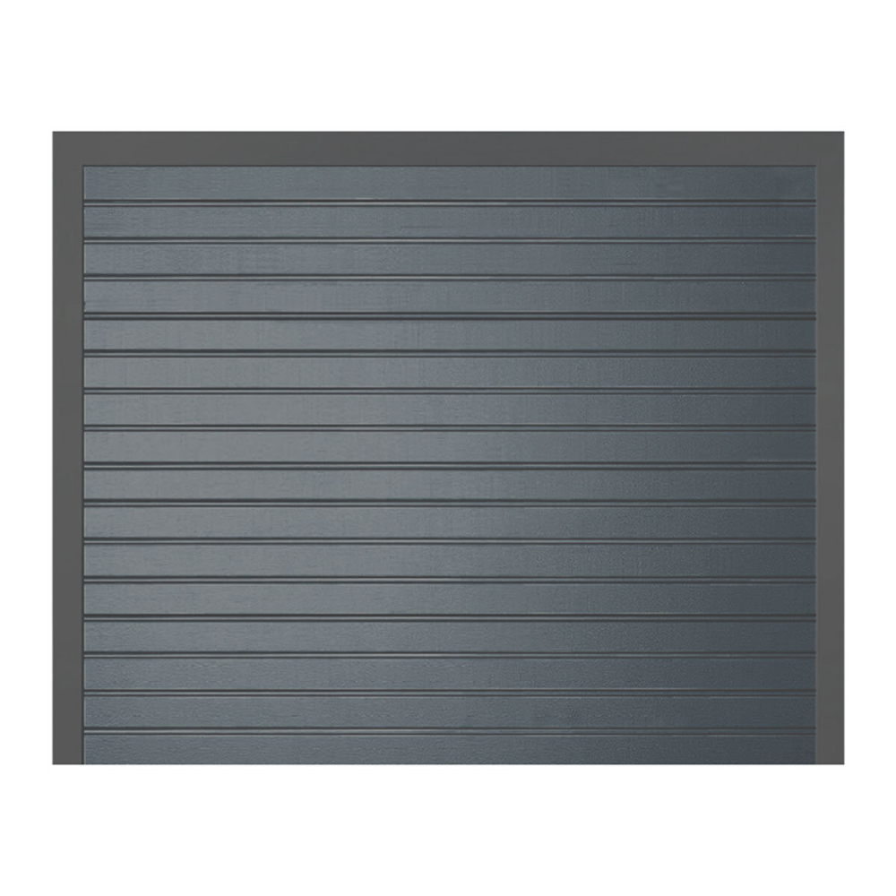 Cardale Grey Horizontal Rib Sectional ISO20 Door up to 2.286 metres width