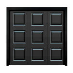 Cardale Georgian Single Garage Door Retractable With Motor and Installation in 3 Colours - Image 3